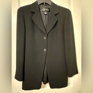 Ellen Tracy Black Tailored Blazer Size 2 – Classic Minimalist Career Chic